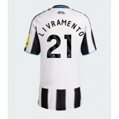 Ženski Nogometni dresi Newcastle United Tino Livramento #21 Domači 2025-26 Kratek Rokav Ženski Nogometni dresi Newcastle United Tino Livramento #21 Domači 2025-26 Kratek Rokav